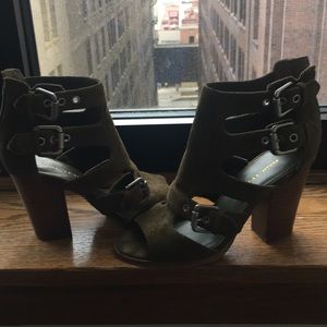 Marc Fisher brown suede heels